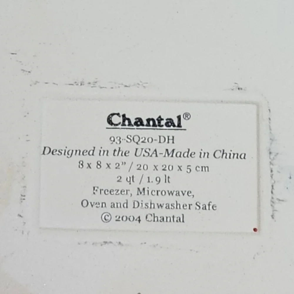 Chantal Red stoneware Pan 8 X 8